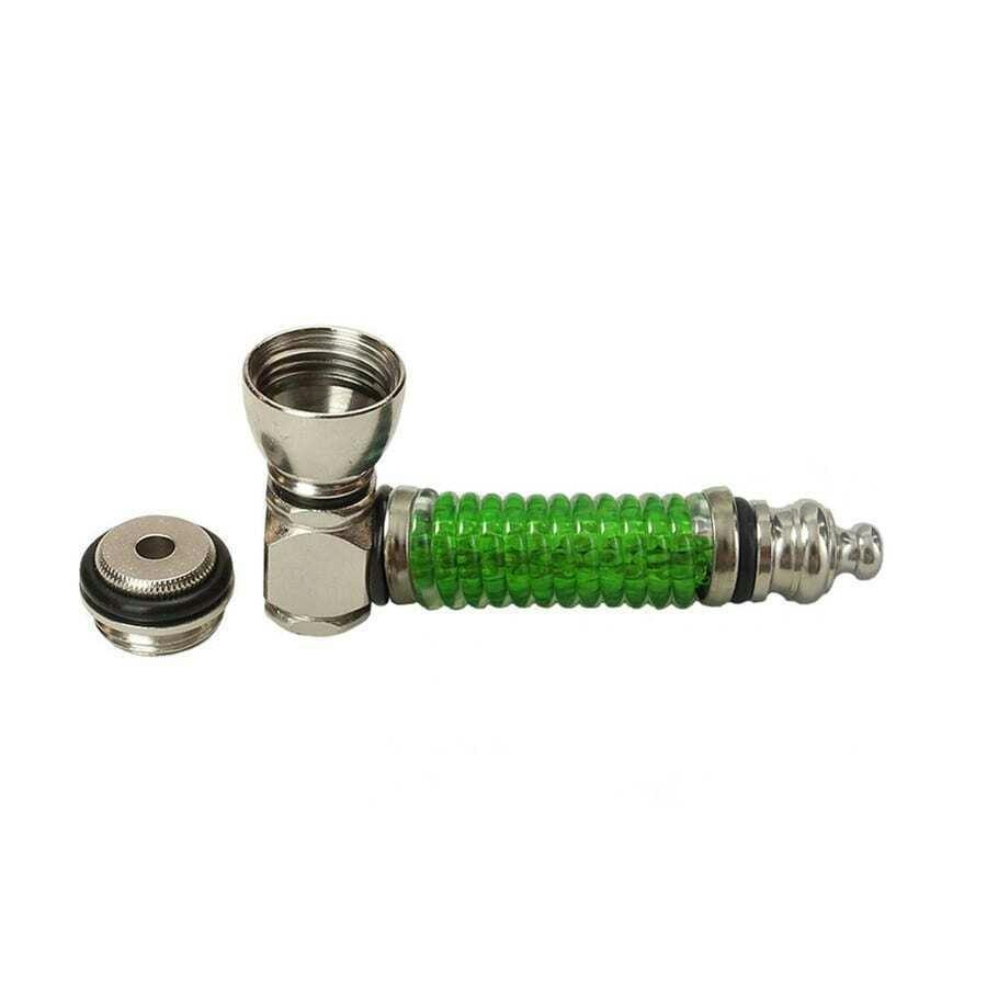 BIG PIPE - 3" Jelly Coil Iridescent Metal Pipe (ASST COLOURS) | Pipes