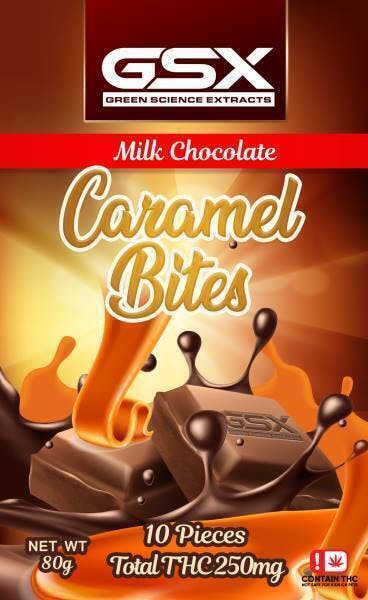 GSX - 1000MG - Caramel Chocolates | Chocolates | 10pk | 1000mg/ea