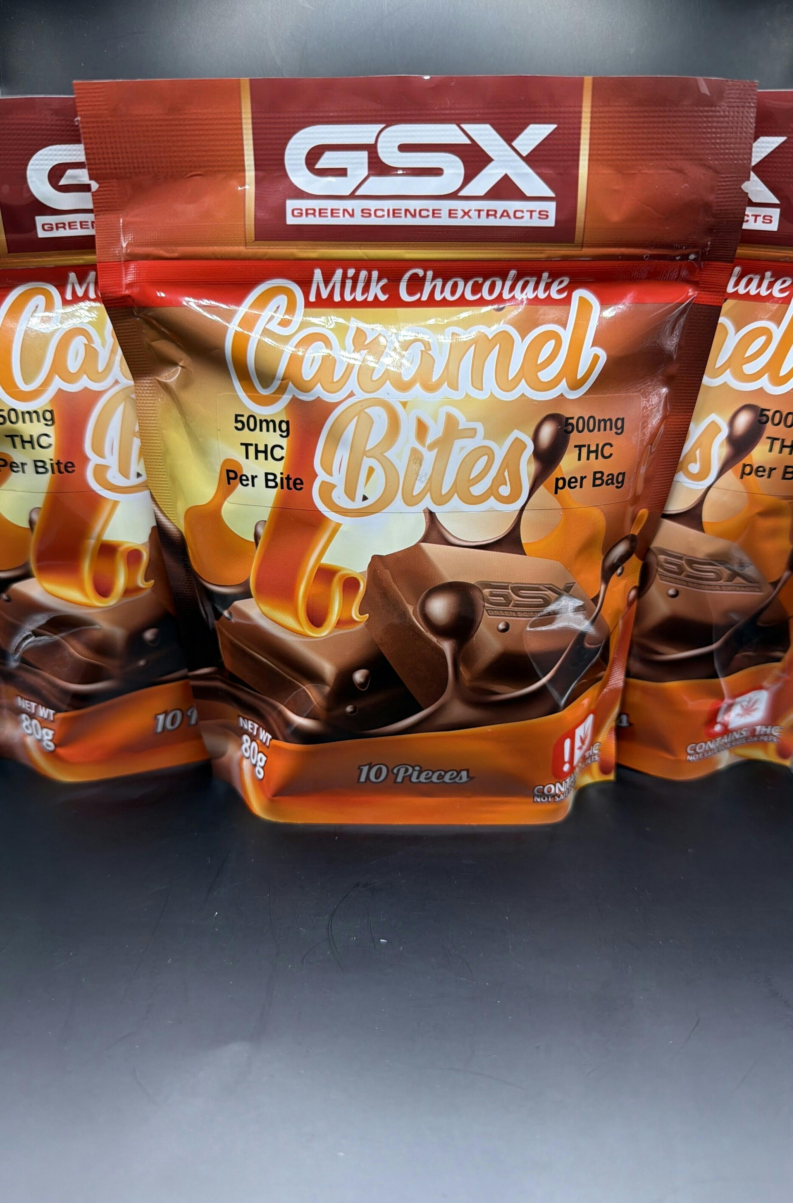 GSX | Caramel Chocolate Bites | 500MG Bag (Tax Included) | Chocolates | 10p