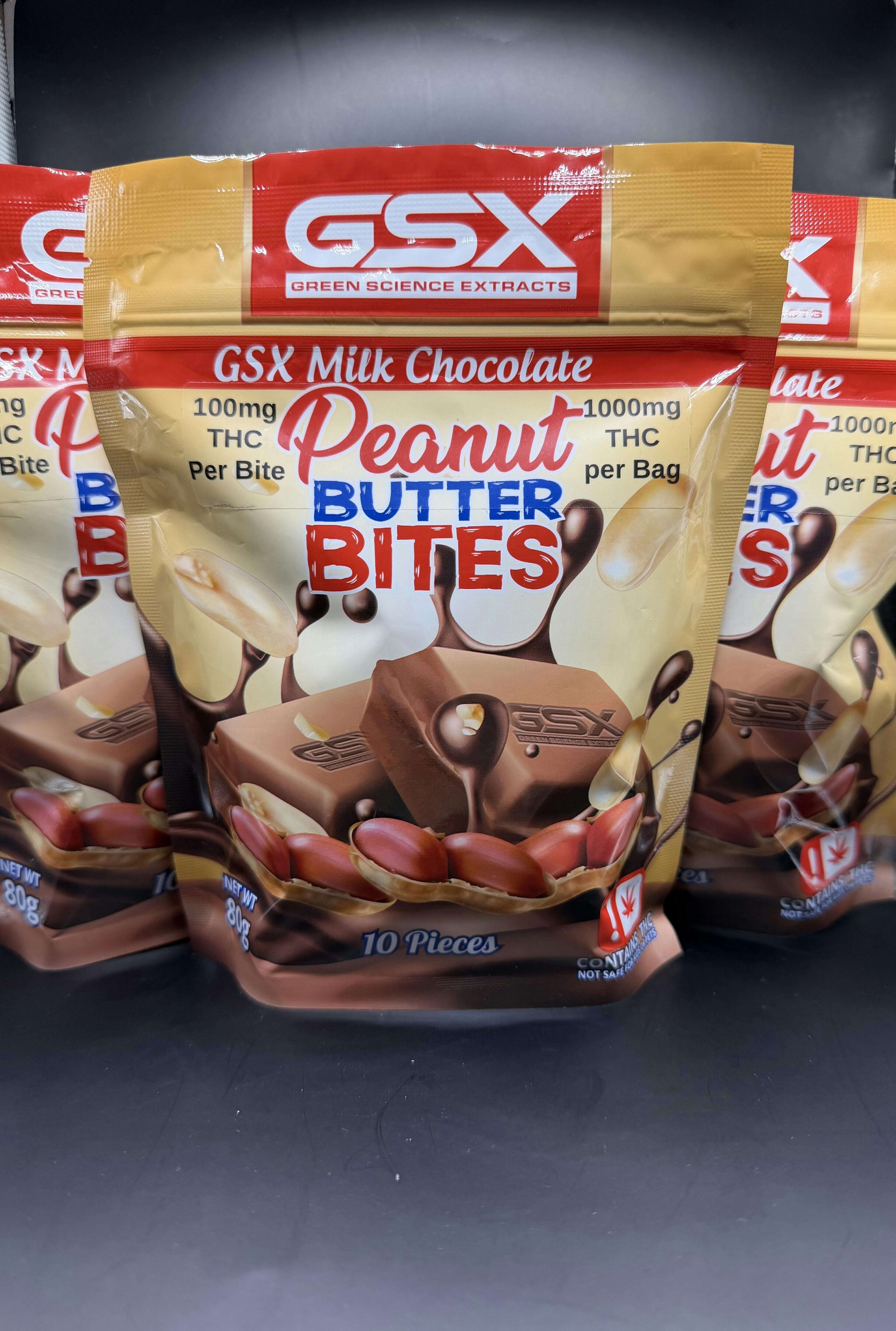 GSX | Peanut Butter Chocolate Bites | 1000MG Bag (Tax Included) | Chocolate