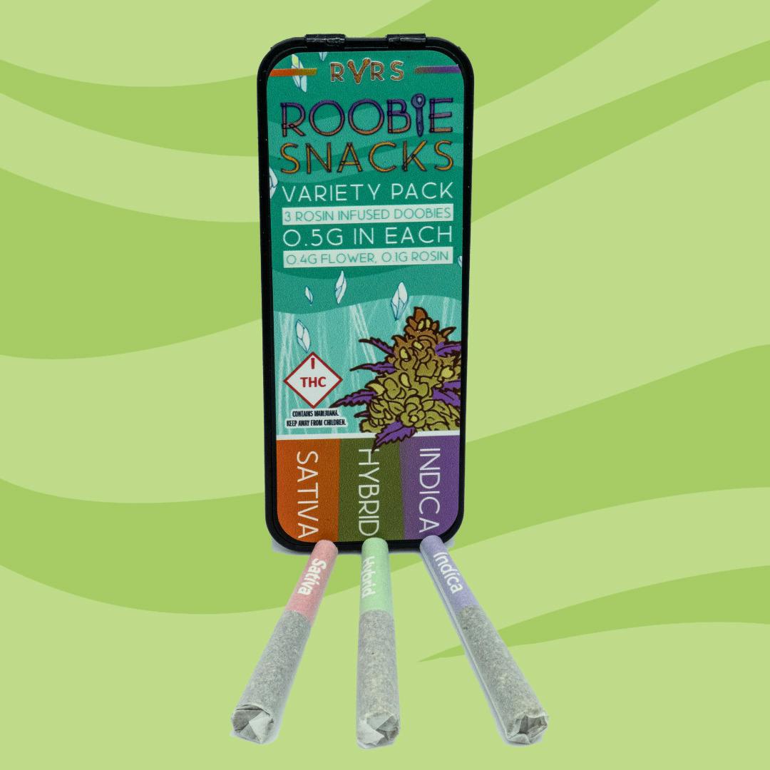 Roobie Snacks Variety | Infused Minis | 0.5g | 3pk