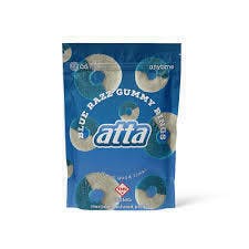 ATTA | BLUE RAZZ GUMMY RINGS | GUMMY | 150MG | HYBRID | Gummies | 6pk | 25m