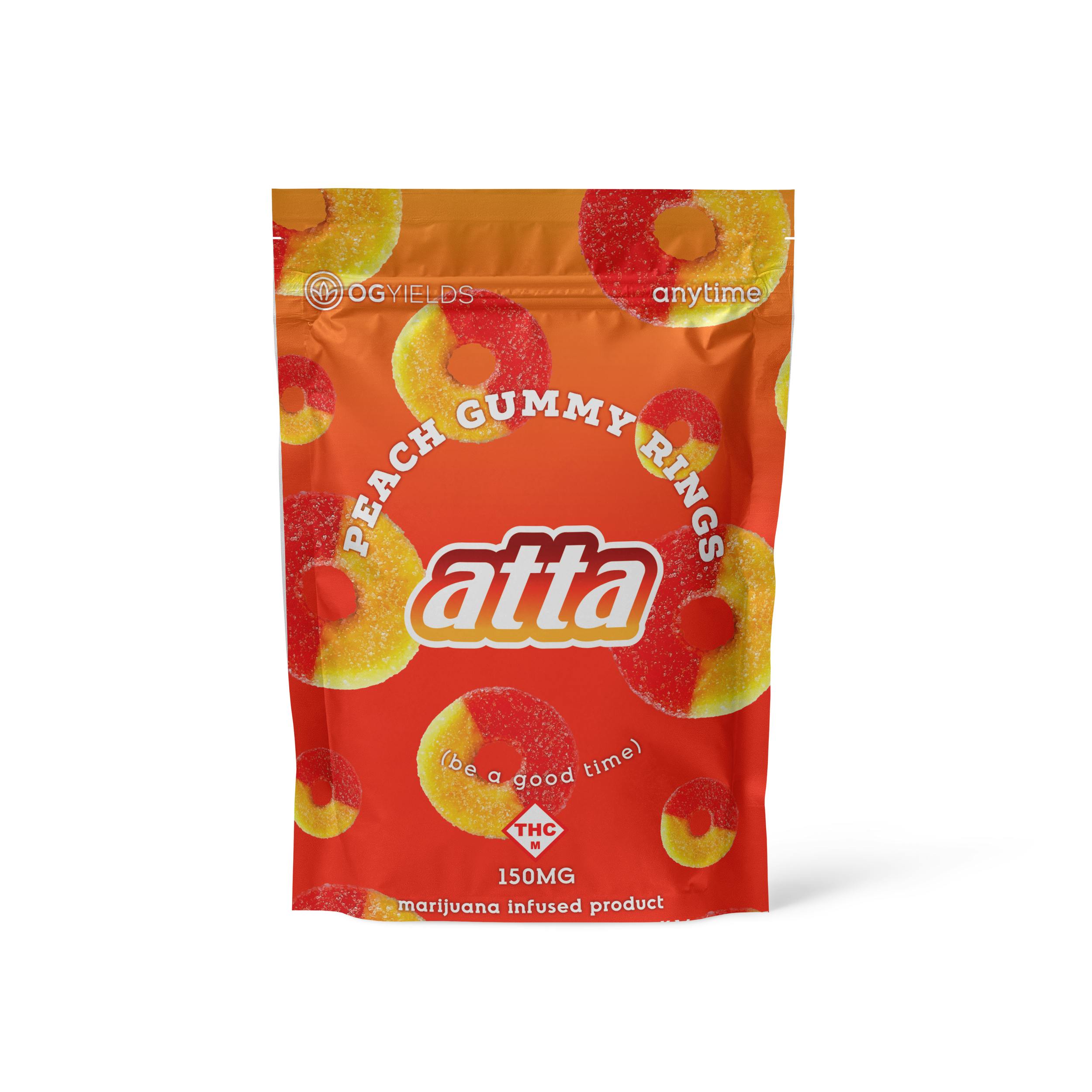 Peach Gummy Rings | Gummies | 6pk | 25mg/ea