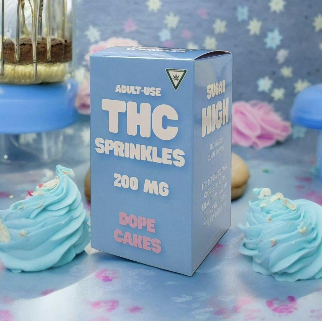 DOPE CAKES | Edible | Sprinkles | Blue | 200mg/ea