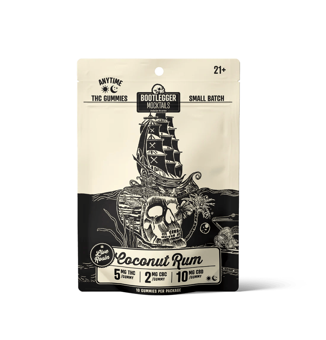 Coconut Rum Gummies | Gummies | 10pk | 5mg/ea at Wildflower Cannabis