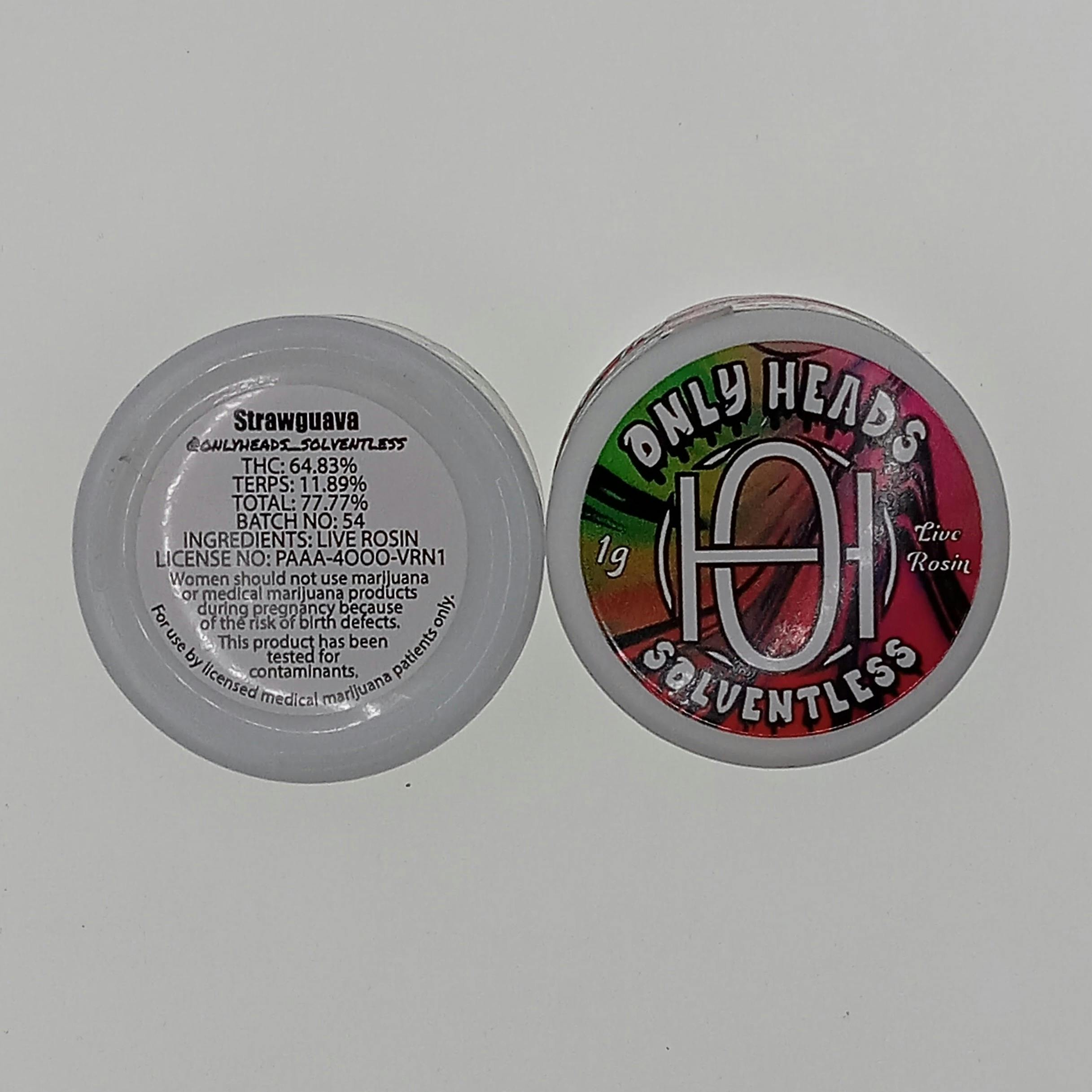 StrawGuavas | Solventless | Rosin | 1g