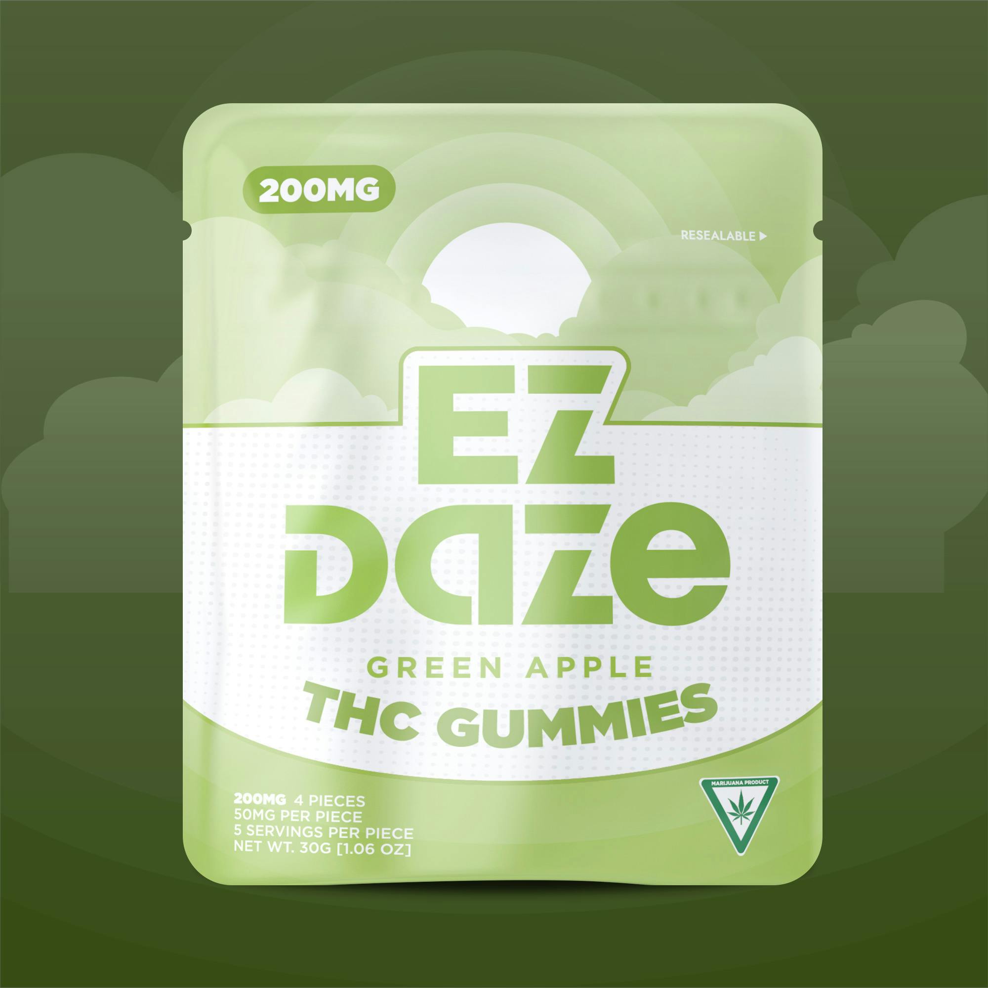 Green Apple Gummies | Gummies | 4pk | 50mg/ea
