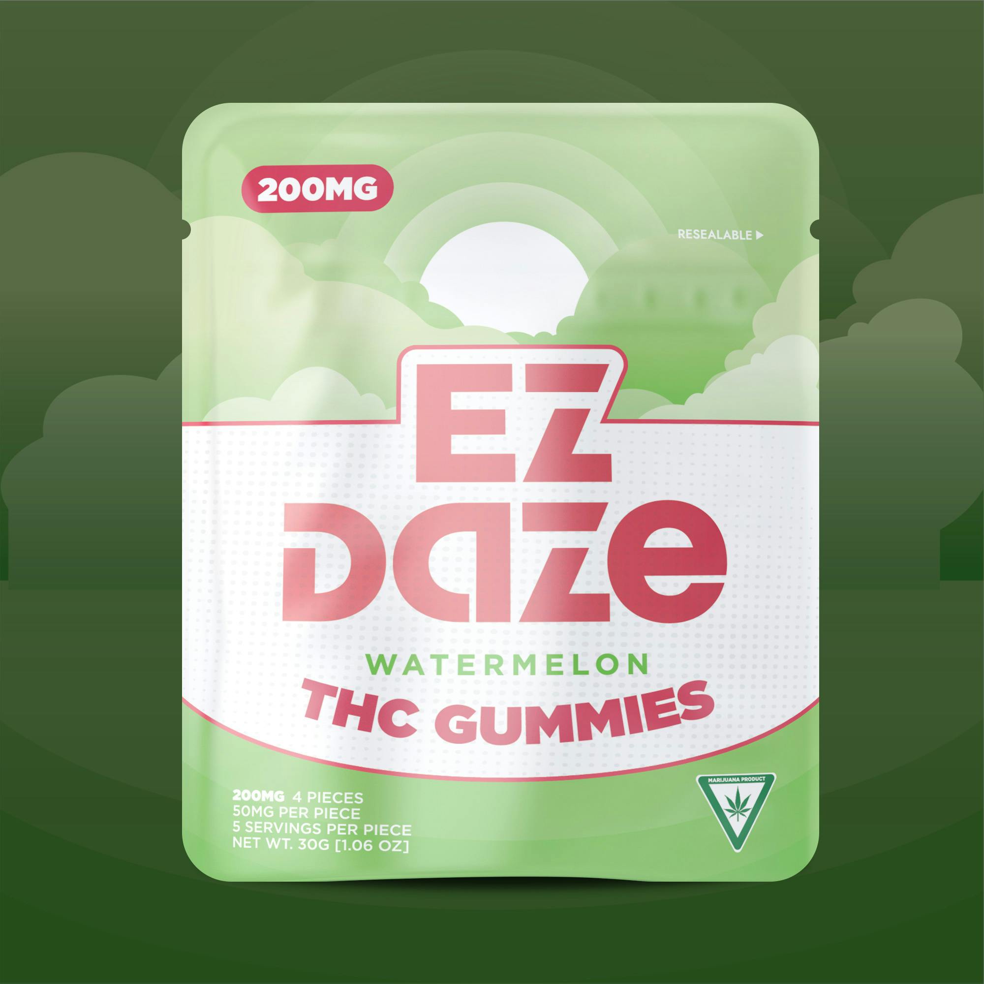 Watermelon Gummies | Gummies | 4pk | 200mg/ea