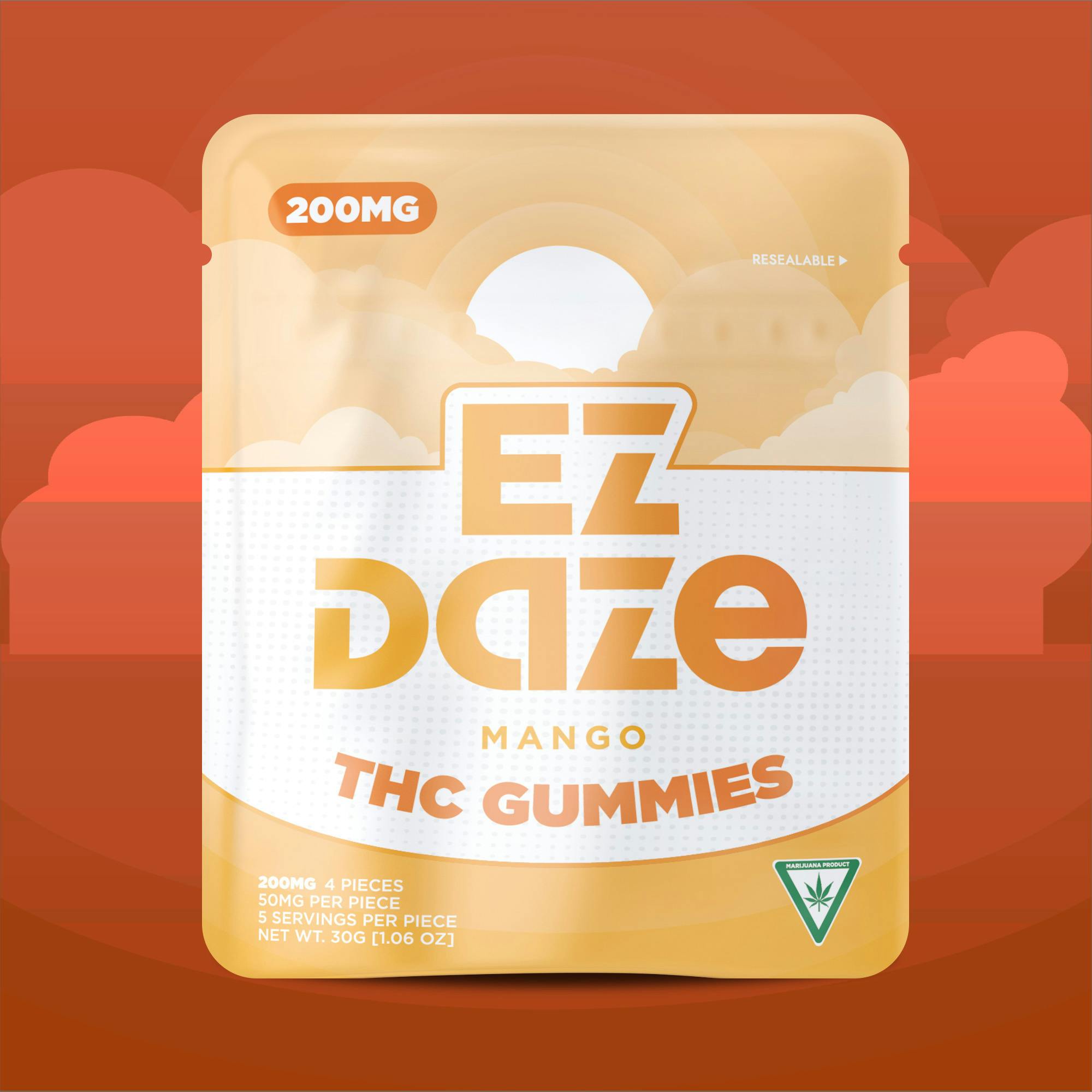 Mango Gummies | Gummies | 4pk | 50mg/ea