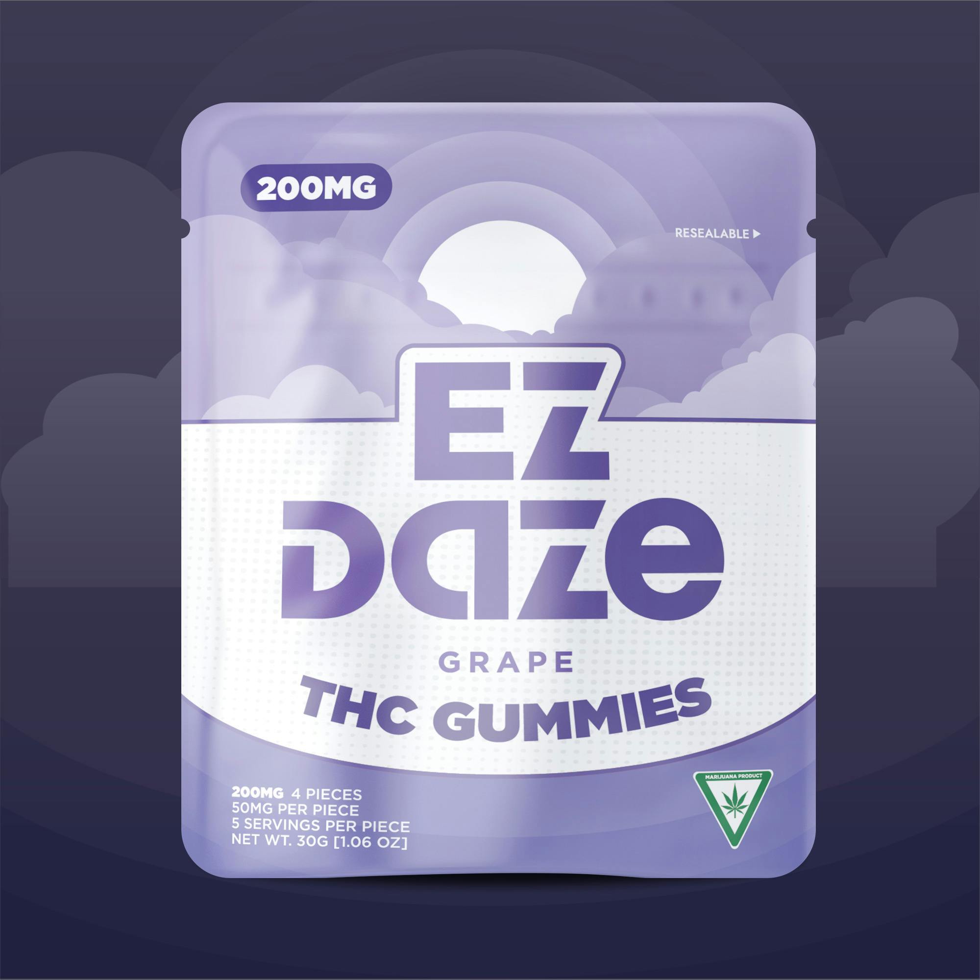 Grape Gummies | Gummies | 4pk | 50mg/ea