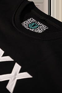 Medium - NOXX Doodle Black Crew Sweatshirt | Apparel