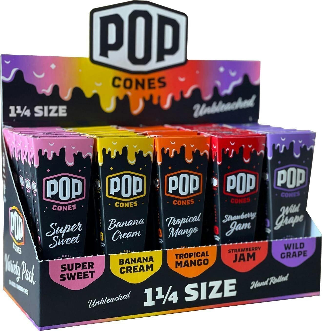 1 1/4 Unbleached Cones I POP - Banana Cream | Accessories