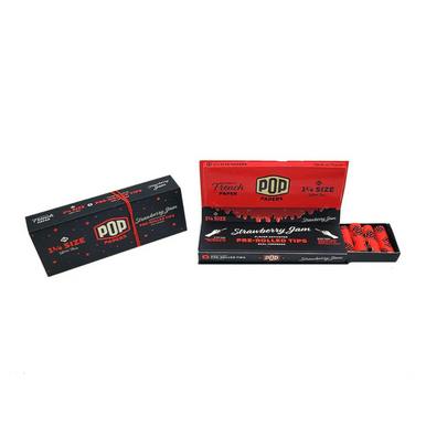 Pop Rolling Papers with 8 tips Strawberry Jam | Accessories