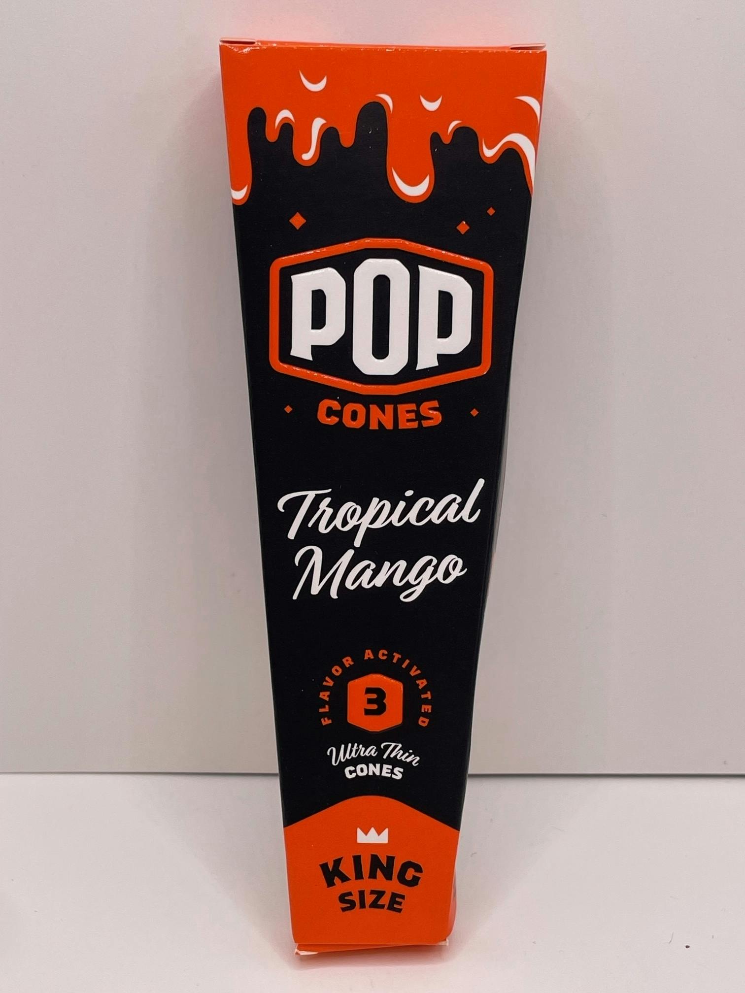 POP: Pre-rolled Cones King Size 3 Pack - Tropical Mango | Accessories at Chouteau House of Fire
