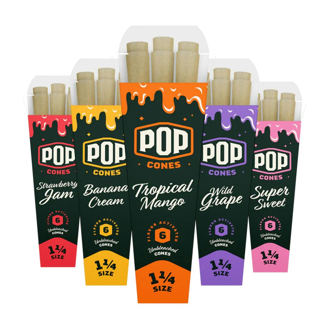 Pop Cones - Unbleached 6pk - 1 1/4 | Accessories