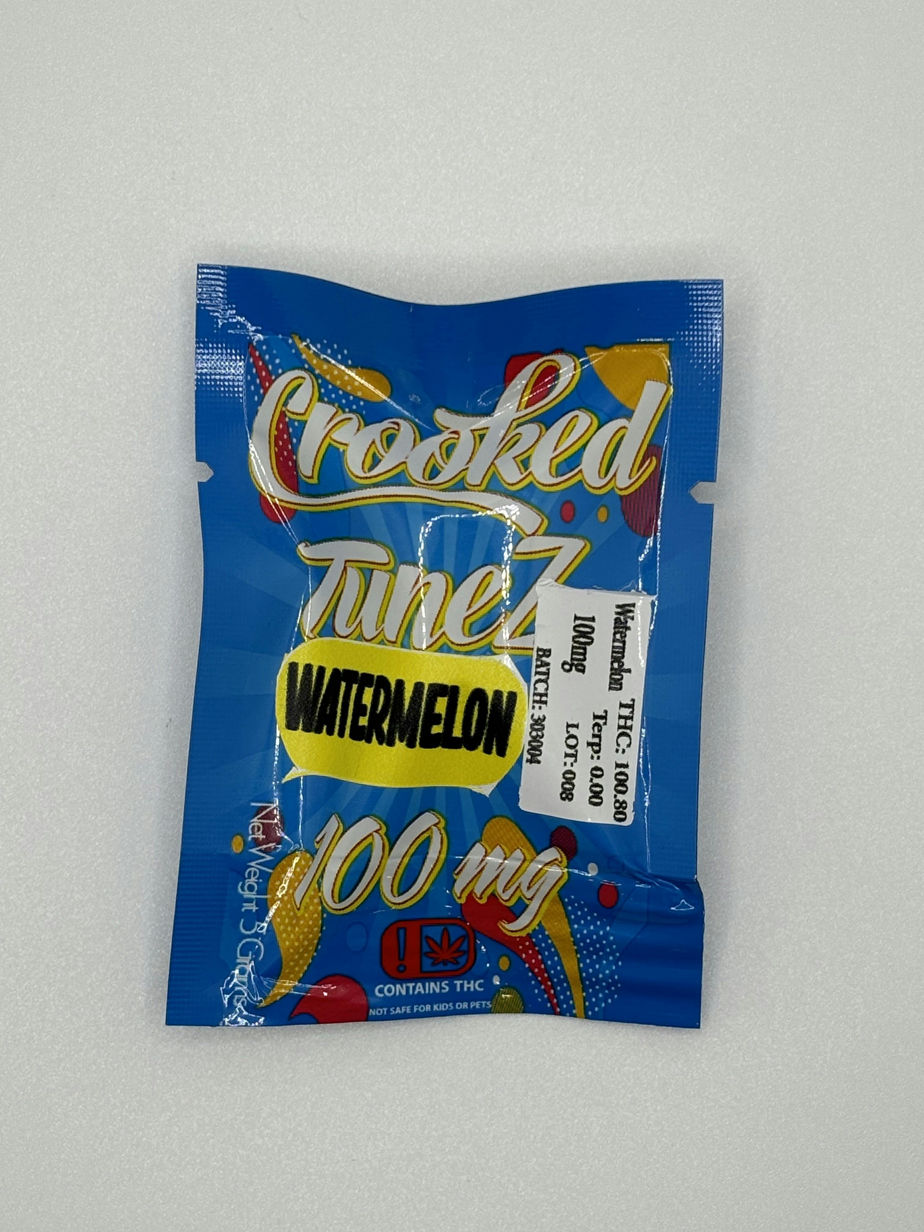 Watermelon | Crooked Tunez | Gummy | 100mg | Gummies | 100mg/ea