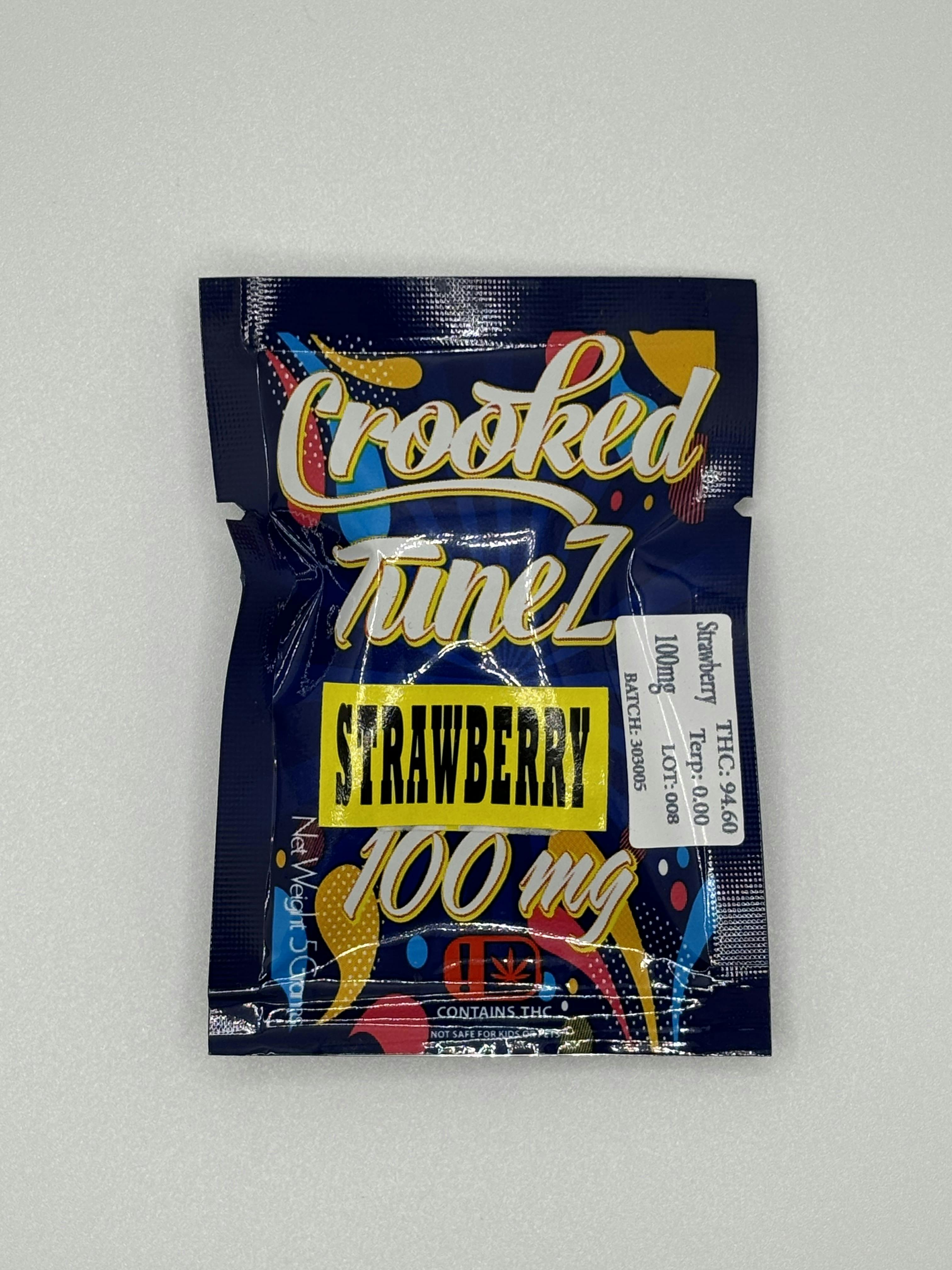 Crooked Tunez 100mg Single Strawberry Gummy | Gummies | 100mg/ea
