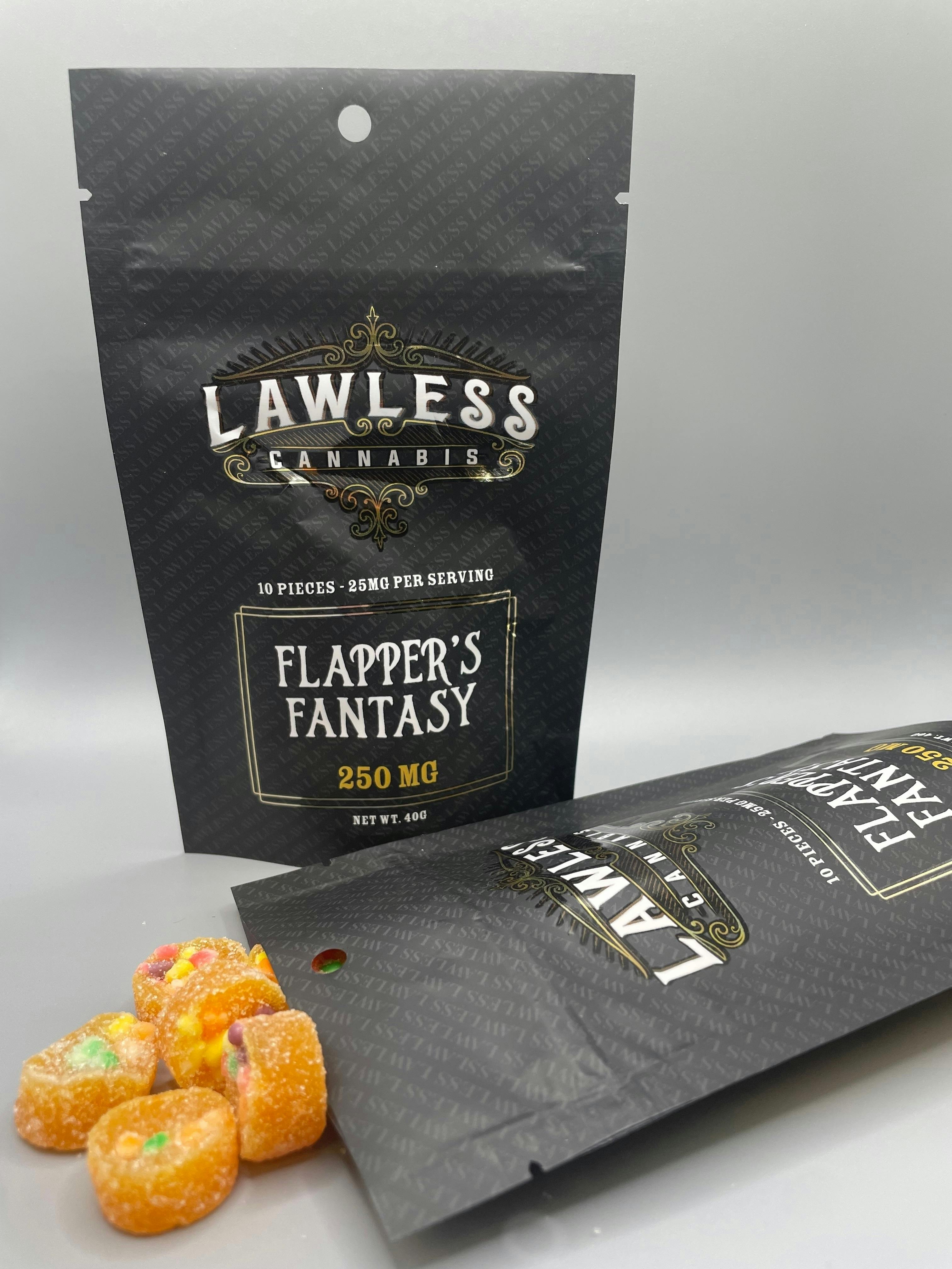 Lawless Gummies -Flappers Fantasy 250mg | Gummies | 10pk | 25mg/ea