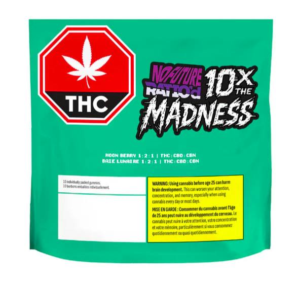 Ratio'd Moon Berry 1:2:1 THC:CBD:CBN | Gummies | 10pk | 10mg THC/ea