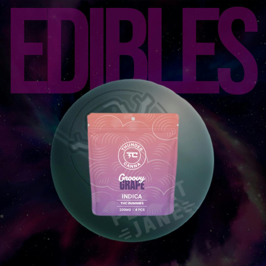 Groovy Grape Gummies | Gummies | 4pk | 50mg/ea at The Dude Abides Mottville