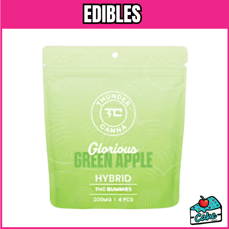 Green Apple Gummies | Gummies | 4pk | 50mg/ea at The Dude Abides Mottville