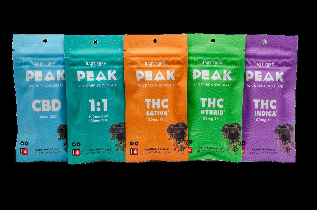 East Fork 1:1 CBD:THC Dark Chocolate | Chocolates | 10pk | 10mg/ea