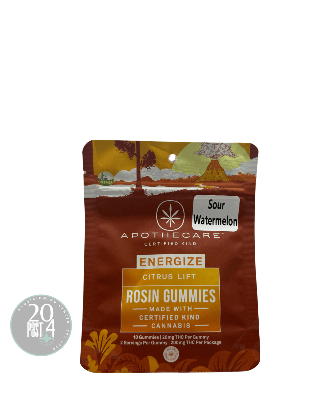 Apothecare | Sour Watermelon | Rosin Gummy | 200mg | Gummies | 10pk | 20mg/