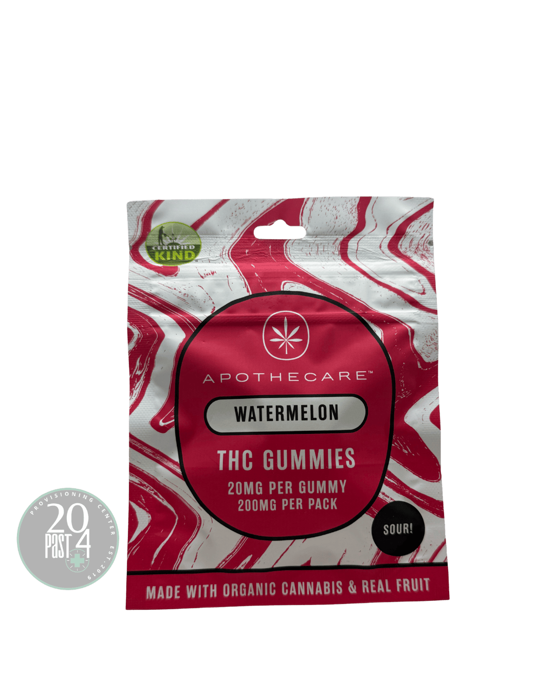 Apothecare | Sour Watermelon | Gummy | 200mg | Gummies | 10pk | 20mg/ea