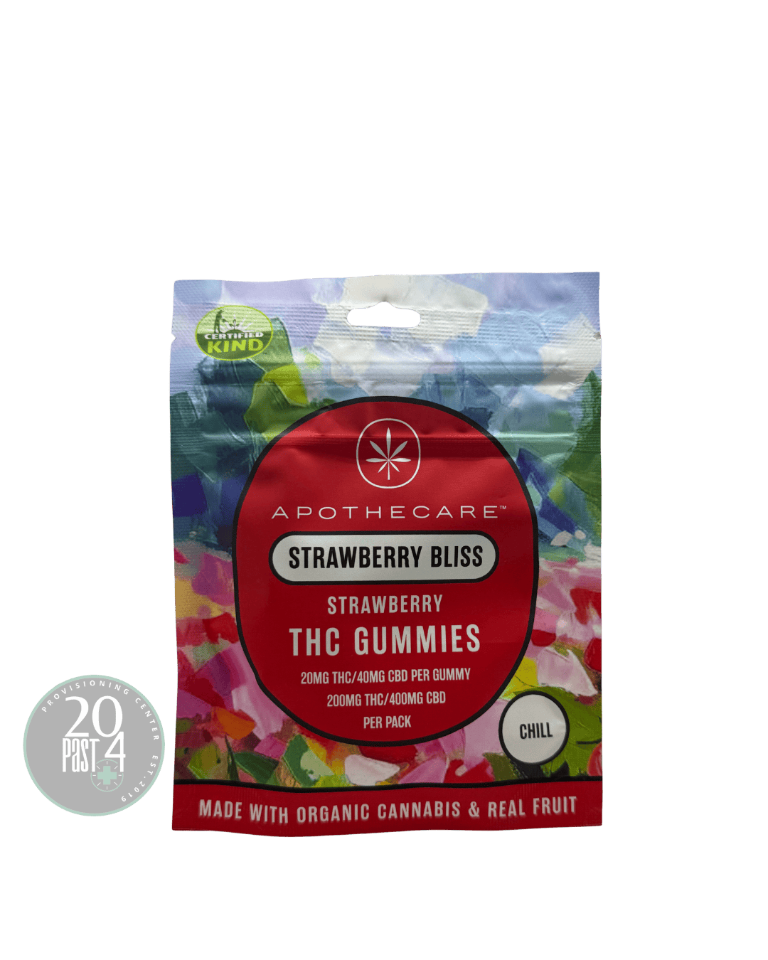 Apothecare | Strawberry Bliss | Gummy | 200mg | Gummies | 10pk | 20mg/ea
