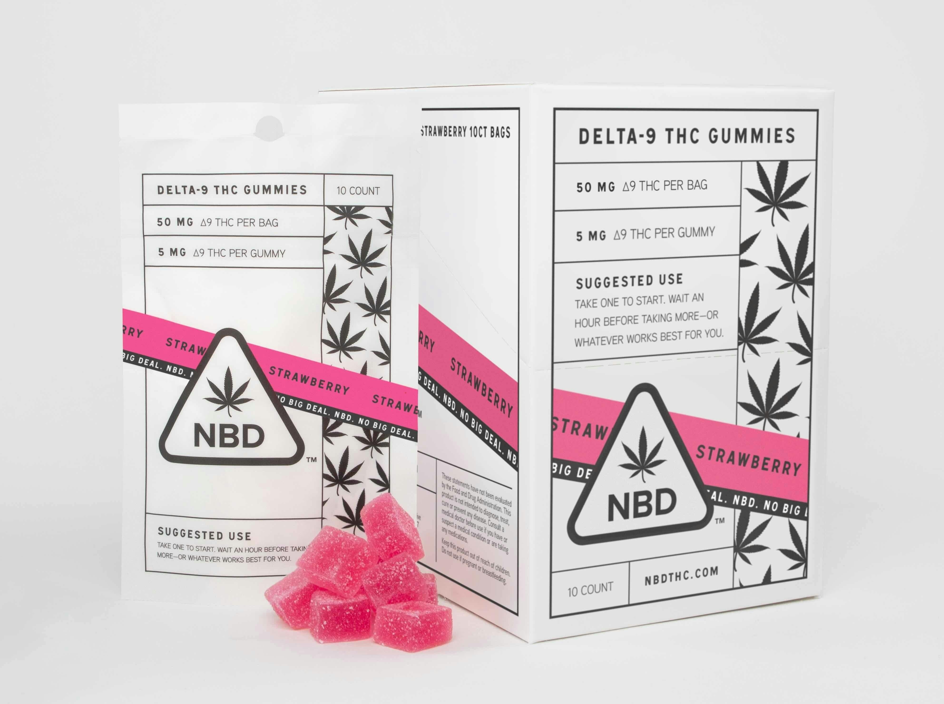 NBD Strawberry Gummies | Gummies | 10pk | 5mg/ea