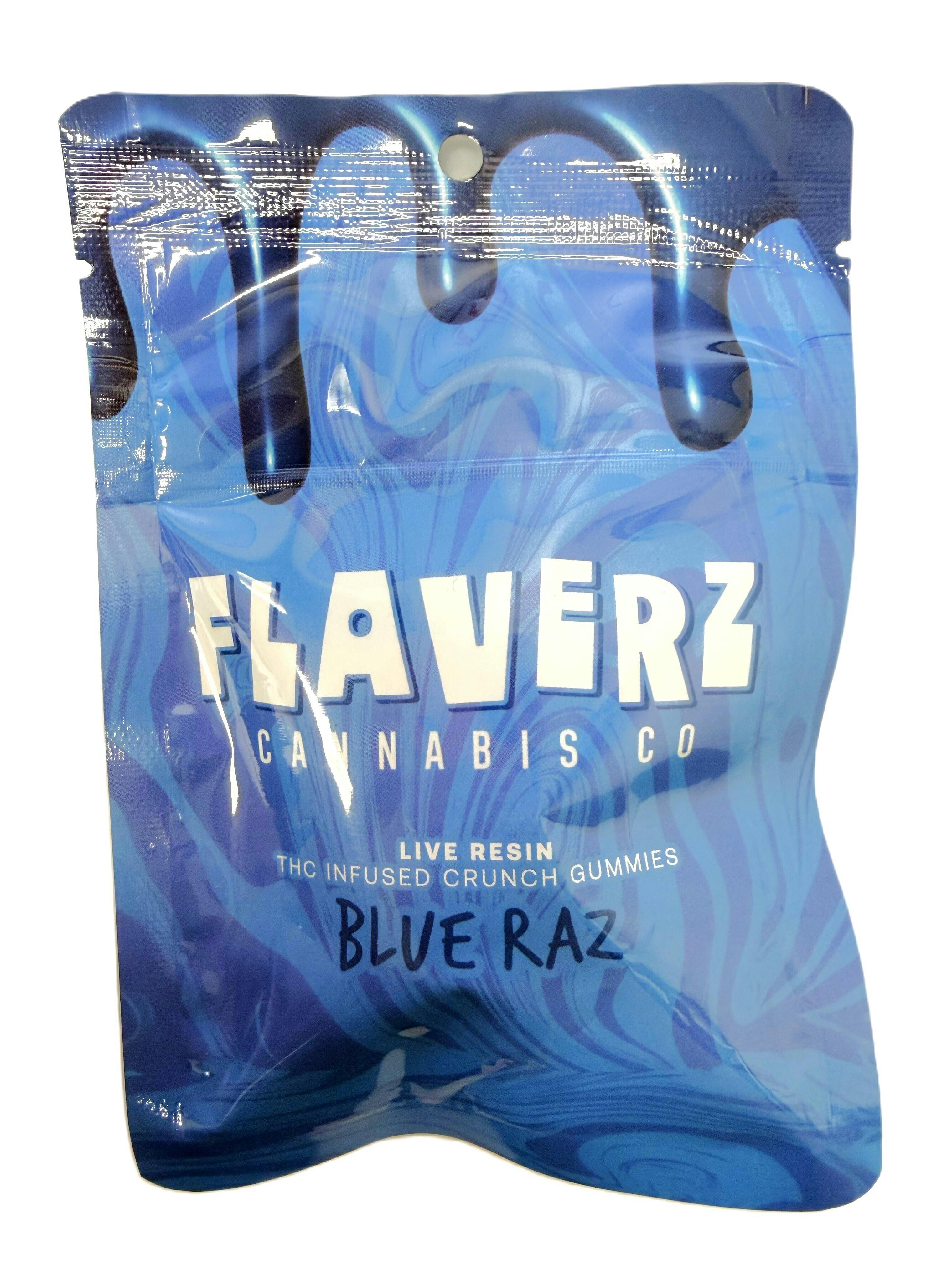 Flaverz | 200MG Live Resin Nerdz Gummies | Blue Razz Crunch | Gummies | 200