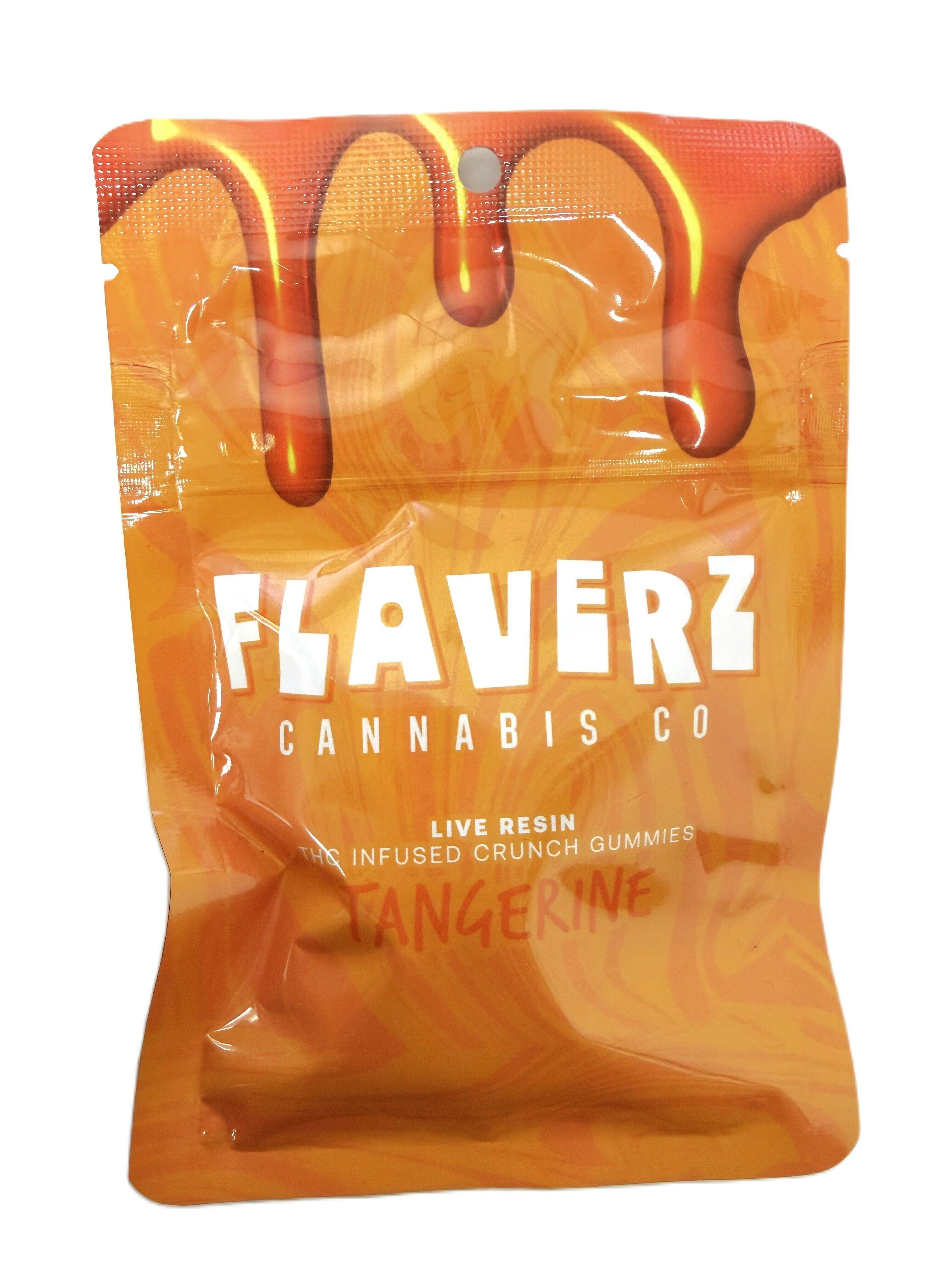 Flaverz | 200MG Live Resin Nerdz Gummies | Tangerine Crunch | Gummies | 200