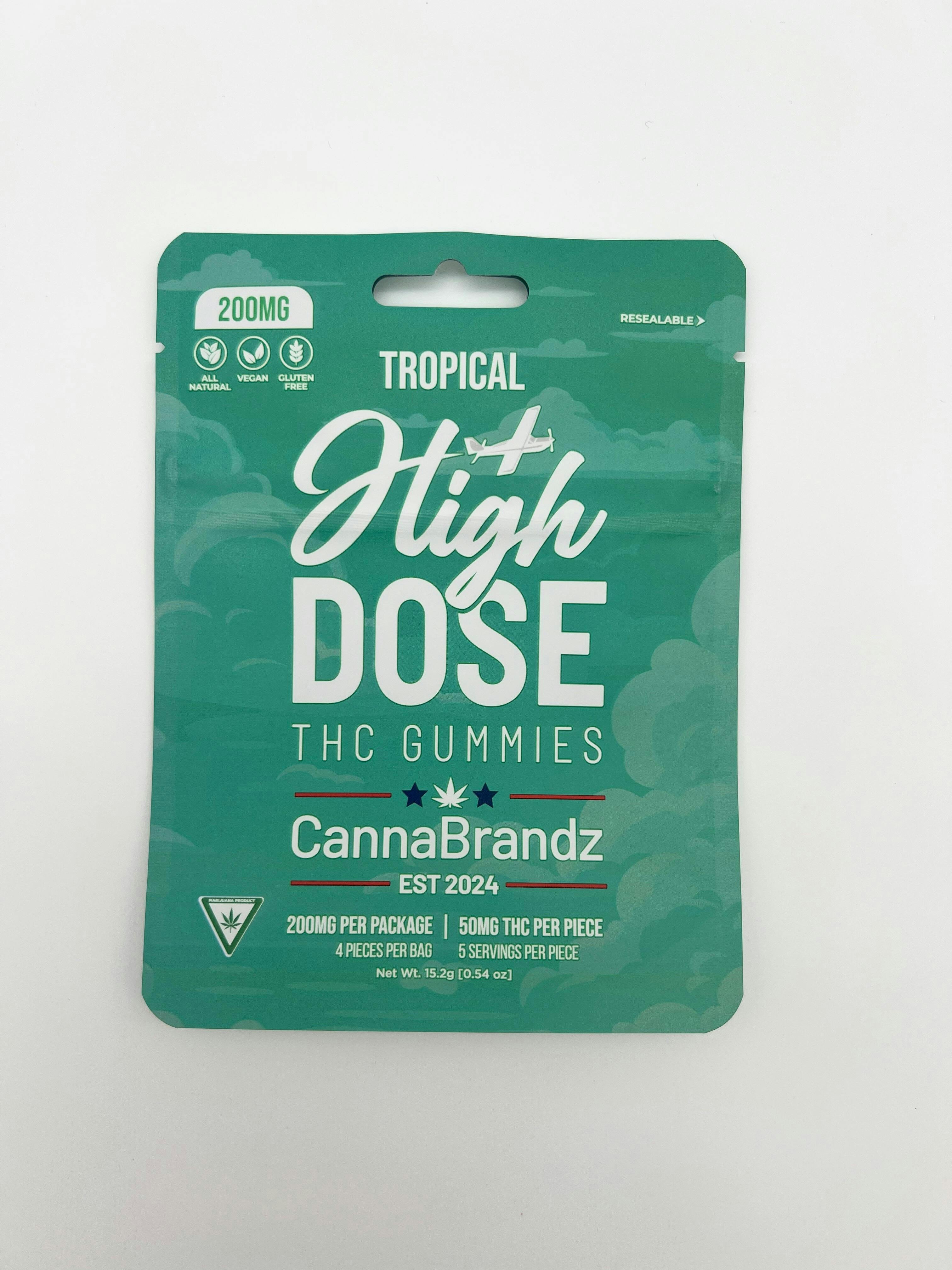 Tropical High Dose Gummies | Gummies | 4pk | 50mg/ea