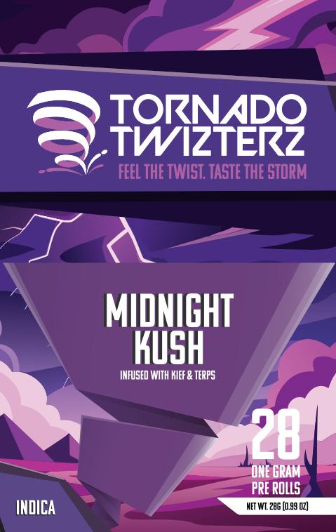 Midnight Kush | Infused Joints | 1g | 28pk