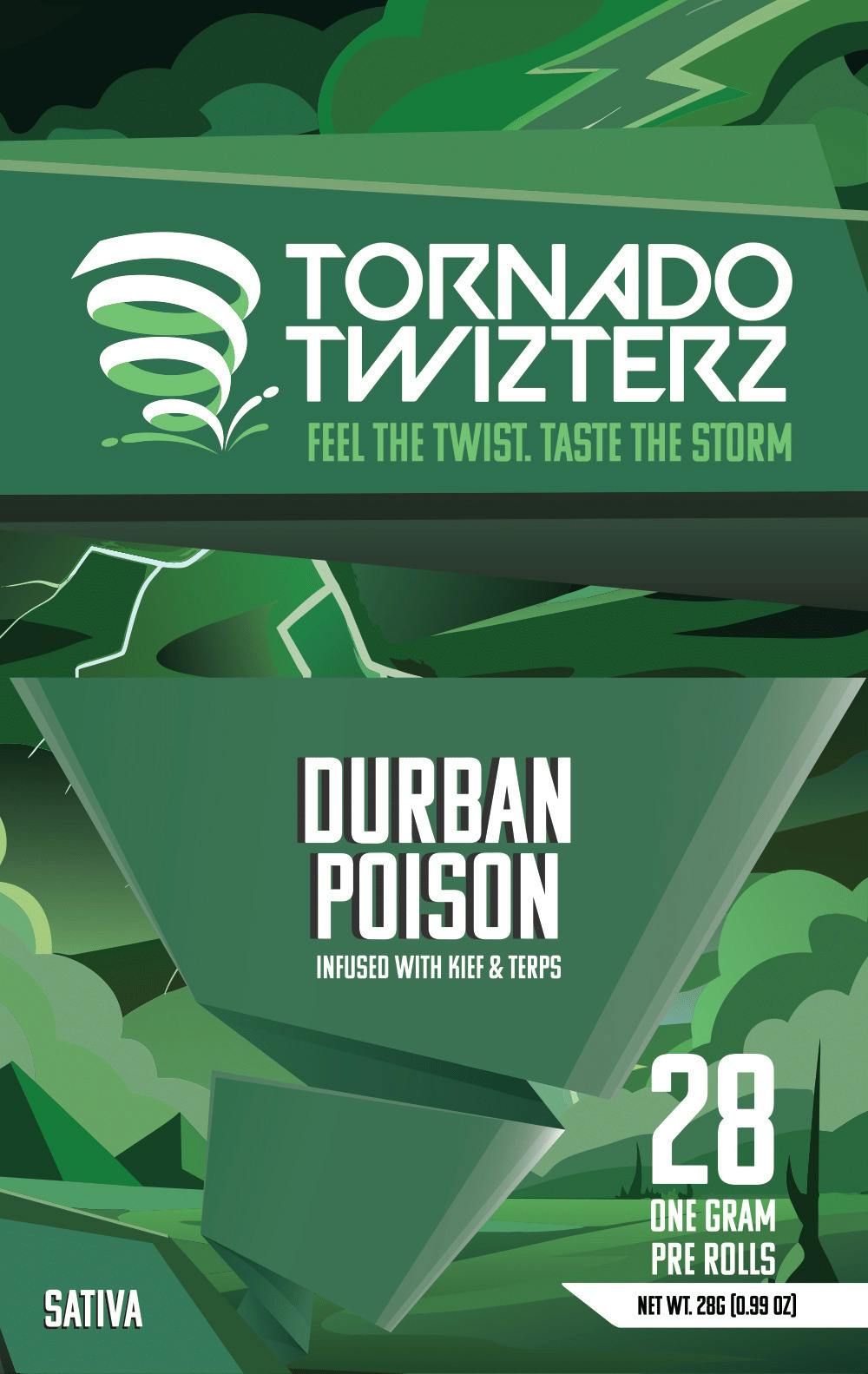 Durban Poison | Infused Joints | 1g ea | 28pk