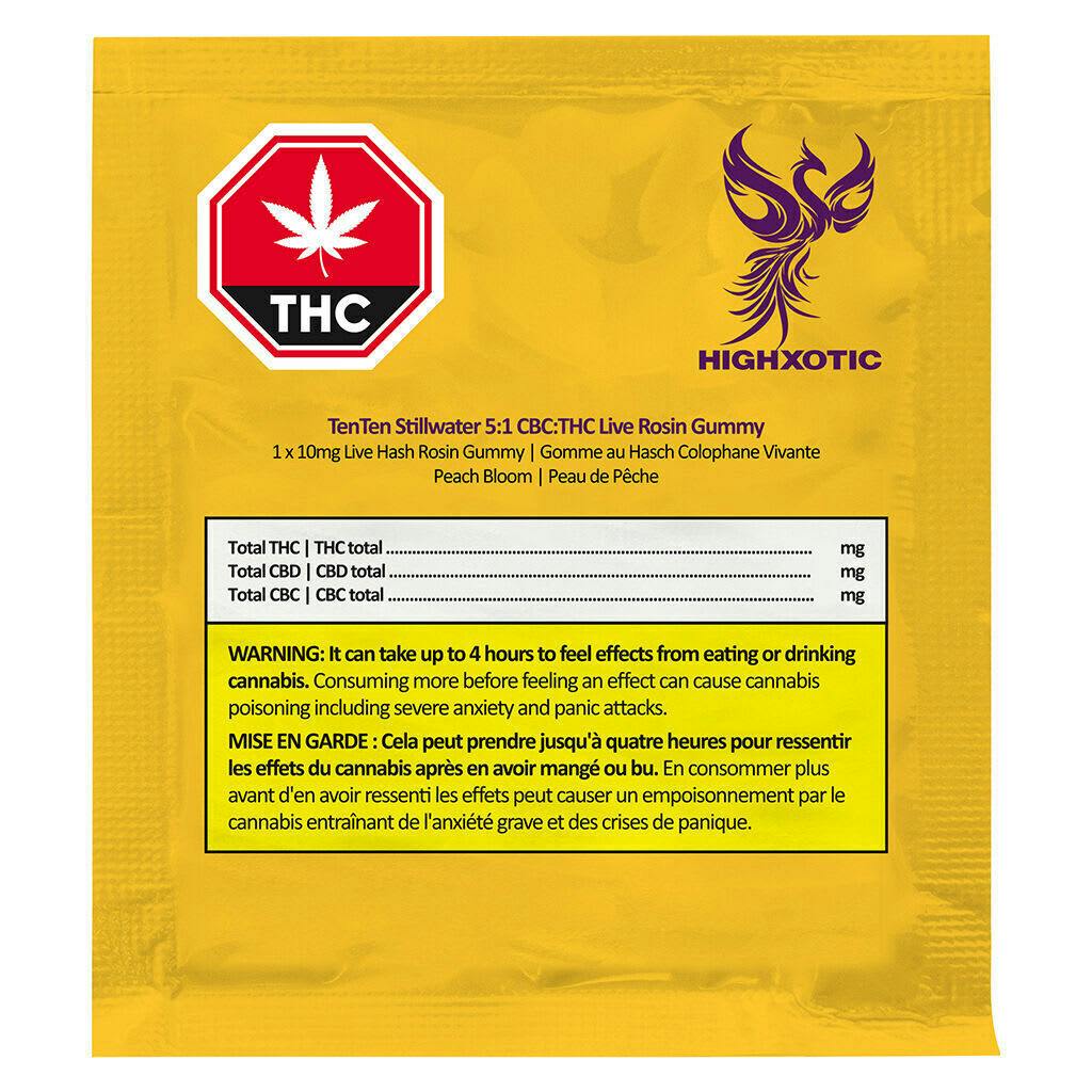 5:1 CBC:THC Live Rosin | Gummies | 10mg/ea