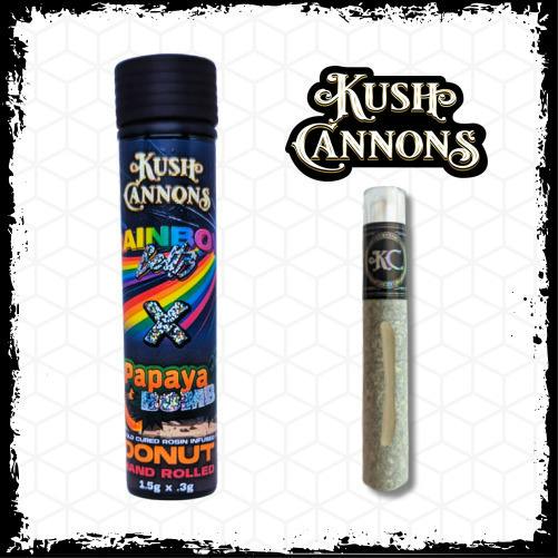 Papaya Bomb & Rainbow Belts | Infused Joints | 1.8g