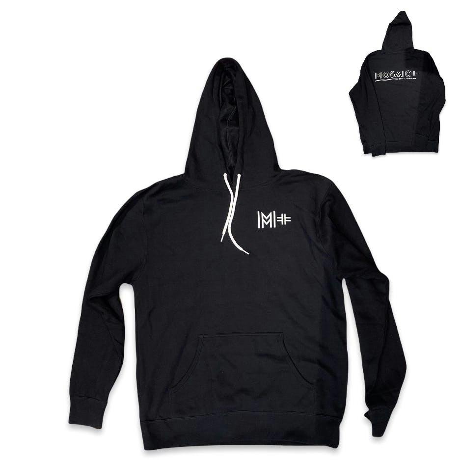 Mosaic+ | Black lightweight Hoodie | Apparel