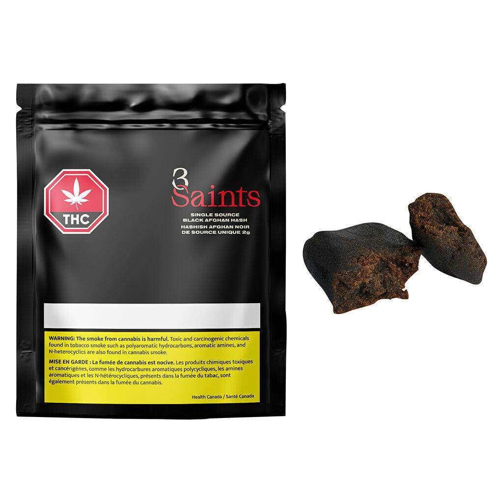 Single Source Black Afghan Hash | Solventless | Dry Sift | 2g