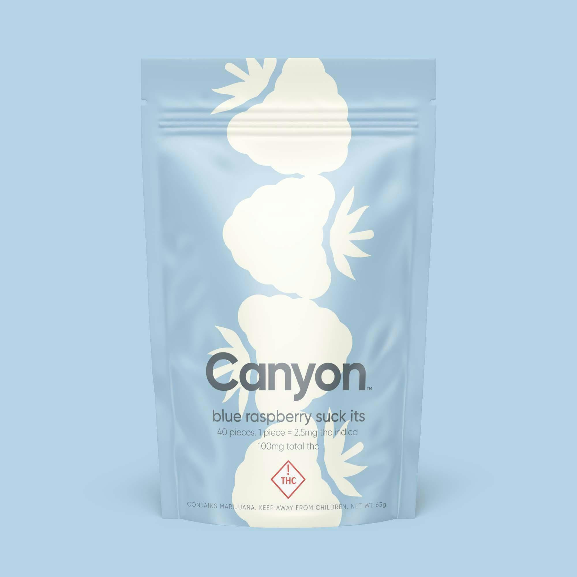 Canyon | Suck It (I) Blue Raspberry 25mg | 40pk | 2.5mg/ea