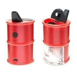 Ooze | Electro Barrel Dab Rig | Red | Dab Rigs