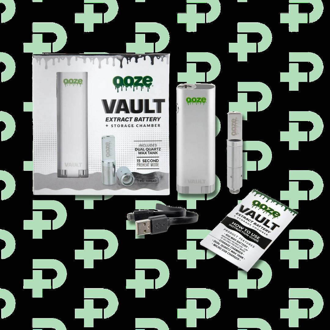 Ooze Vault Extract Battery with Storage Chamber - Stellar Silver | Accessor