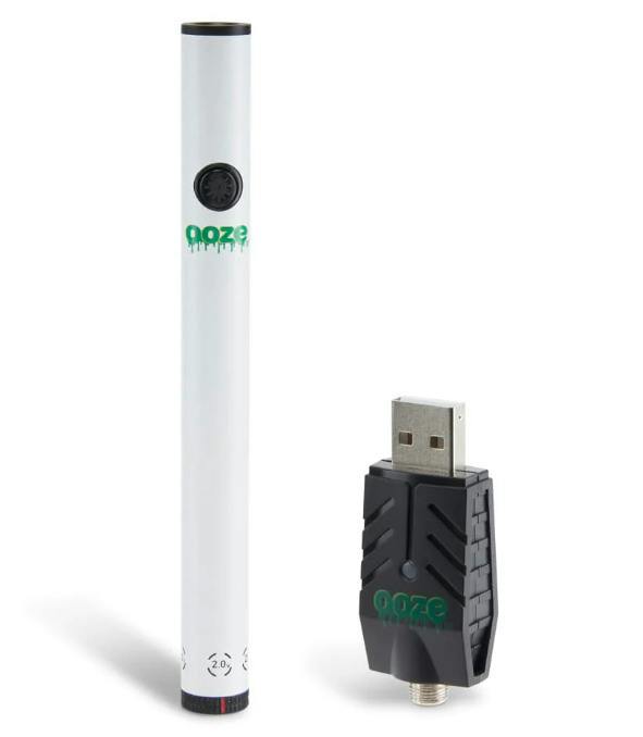 Ghost White Slim Twist Pen 2.0 | Batteries