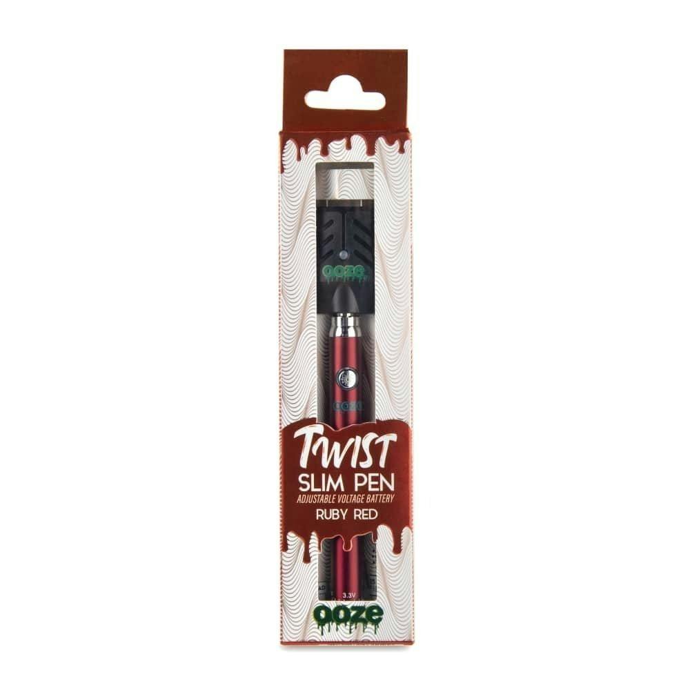 Slim Twist 2.0 Battery Ruby Red | Batteries at Firefly Cannabis