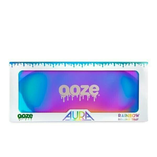 Ooze Rolling Tray - Metal Aura Rainbow - Large | Accessories