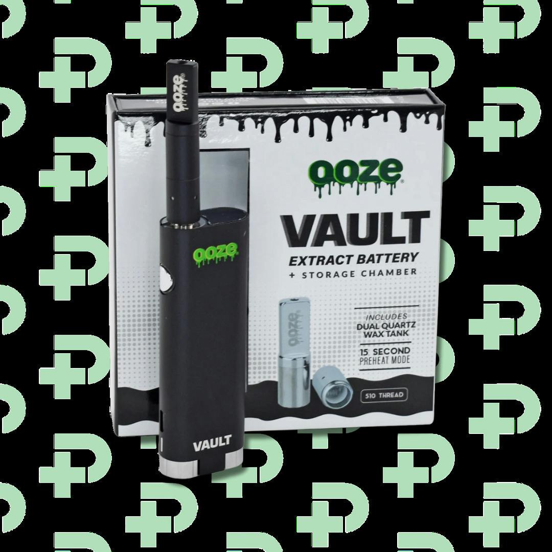 Ooze Vault Extract Battery with Storage Chamber - Panther Black | Accessori