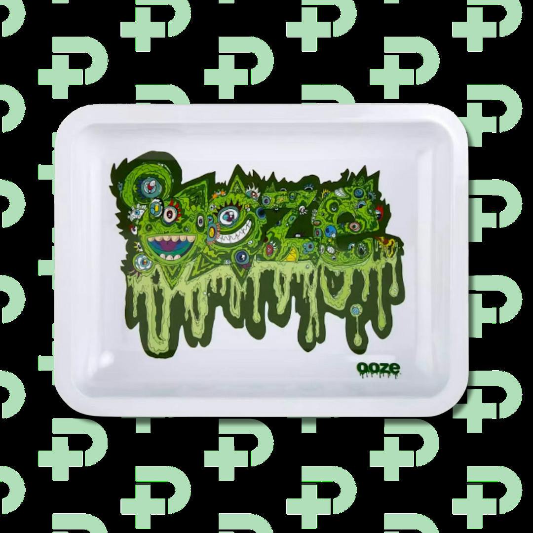 Ooze | Small Glass Rolling Tray | Accessories