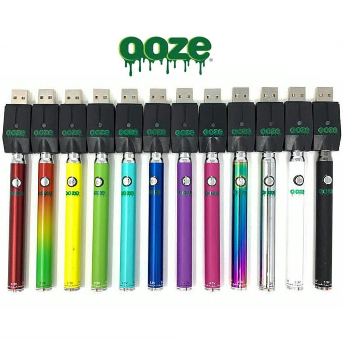 Ooze - Slim Twist Vape Pen Battery 510 Thread 320 MAh Vaporizer + USB Charg