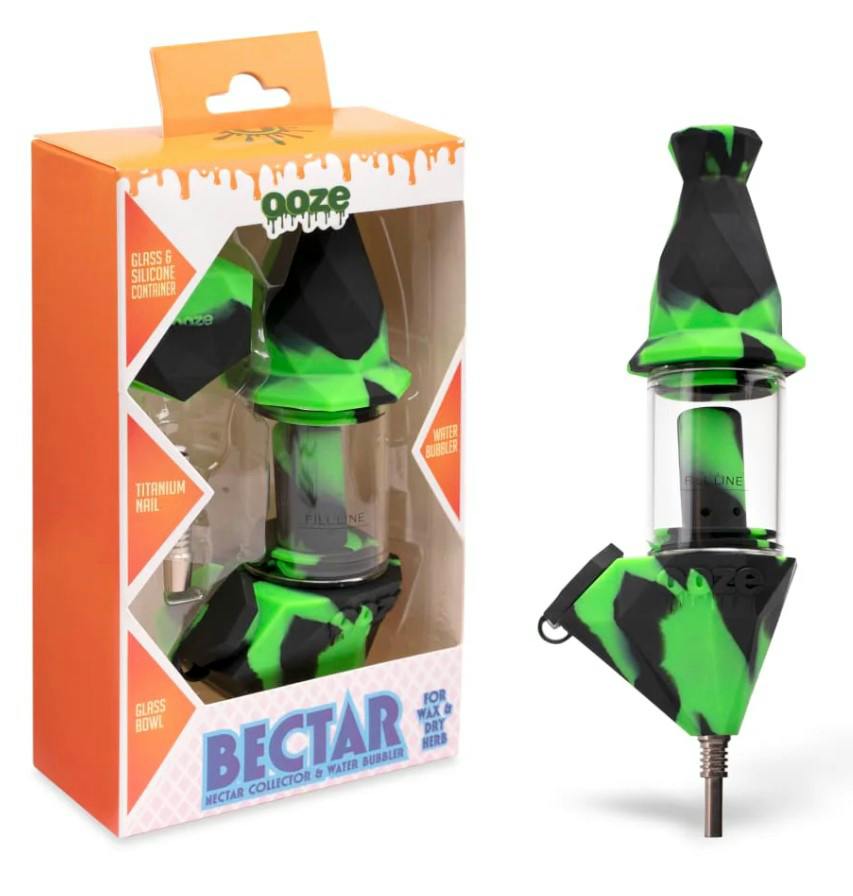 Water Pipe Small - Ooze Bectar Silicone Water Pipe+Dab Straw | Accessories