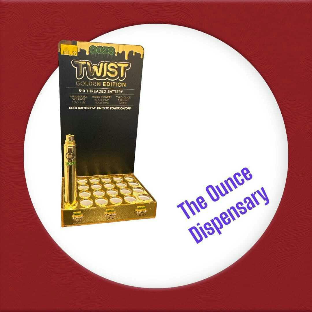 OOZE - OOZE 650 Twist Gold Edition 510 battery | Vaporizer